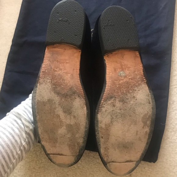 [Del Toro] black velvet shoes with bow tie - Picture 3 of 6